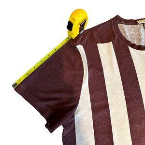 Authentic Cotton Burberry Brit T Shirt | Burgundy | Sz Large | Fall Wardrobe